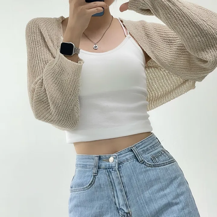 [여리핏/지금부터 쭉~] 엘르 볼레로 가디건 크롭가디건 여름가디건 상세 이미지 44