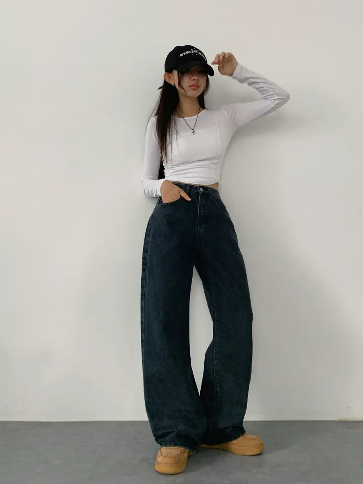 (숏,기본,롱/~XL)[사계절 인생데님,후기극찬🖤6color*사계절,스탠다드핏! 워싱 하이웨스트 데일리데님팬츠] 로키워싱스탠다드데님 상세 이미지 47