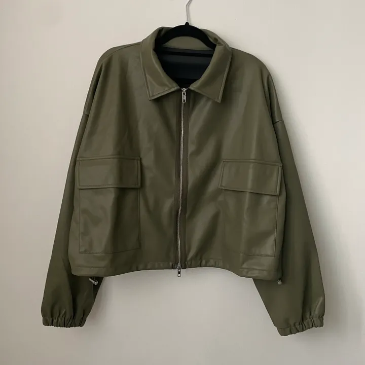 [투웨이/고퀄리티]레더 스트링 카라 크롭 라이더 숏자켓 3color 상세 이미지 65