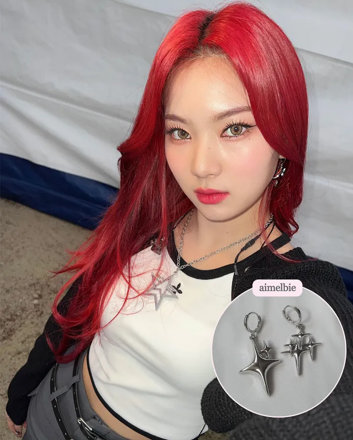 [에스파 카리나 착용/Y2K] Sparkle Sparkle 원터치 귀걸이 상세 이미지 14
