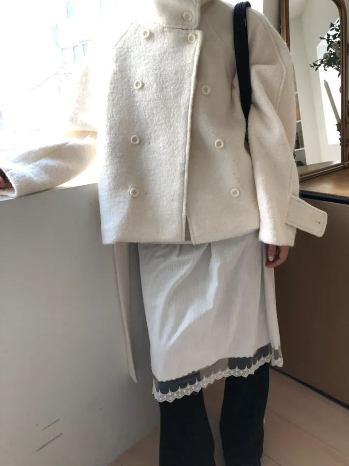 *아이당일*하이넥 더블 숏코트(2color) 상세 이미지 44