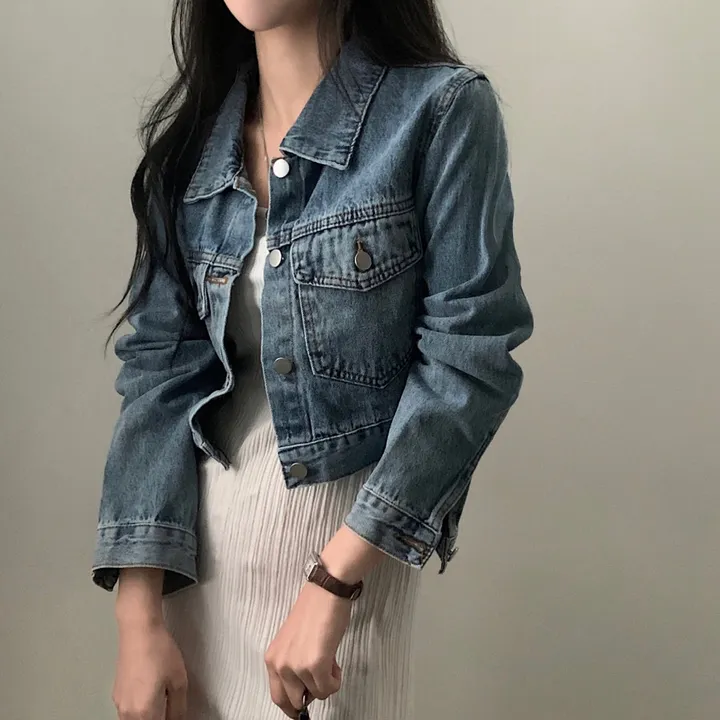 [기획/가을필수!] 퍼즐 데님 크롭 청자켓 - 2color 상세 이미지 31