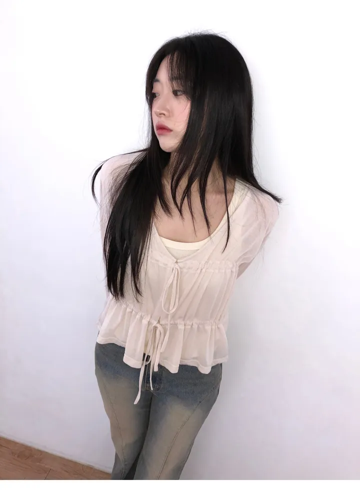 shirring cardigan (2color) / 셔링 가디건 상세 이미지 21