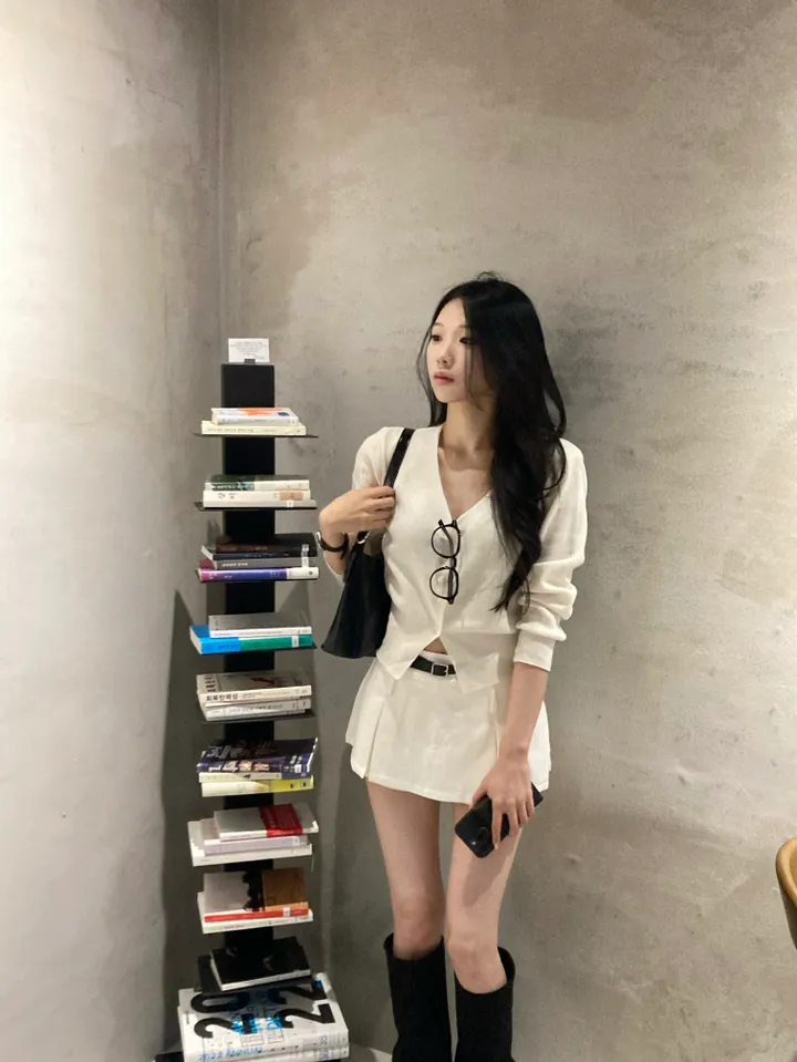 [단독*에이블리f/w신상/모델극찬/기본템정석*]심플베이직데일리니트가디건 -5color(아이보리,연브라운,블랙,연그레이,진그레이) 상세 이미지 3