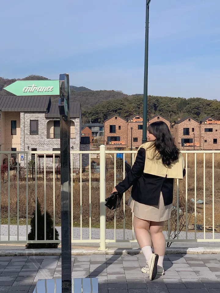 [55-100] 뉴엘 셔링 오버핏 셔츠 원피스 빅사이즈 (2color) 상세 이미지 19