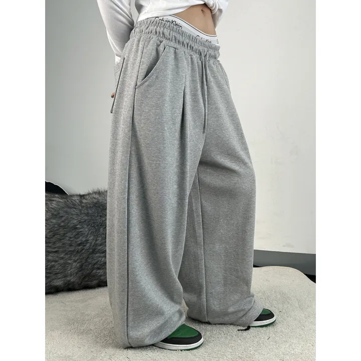 기모선택❤️[UNISEX/기획특가/4size!]올데이 원턱 라인 루즈 와이드 트레이닝 팬츠(2color) 상세 이미지 25
