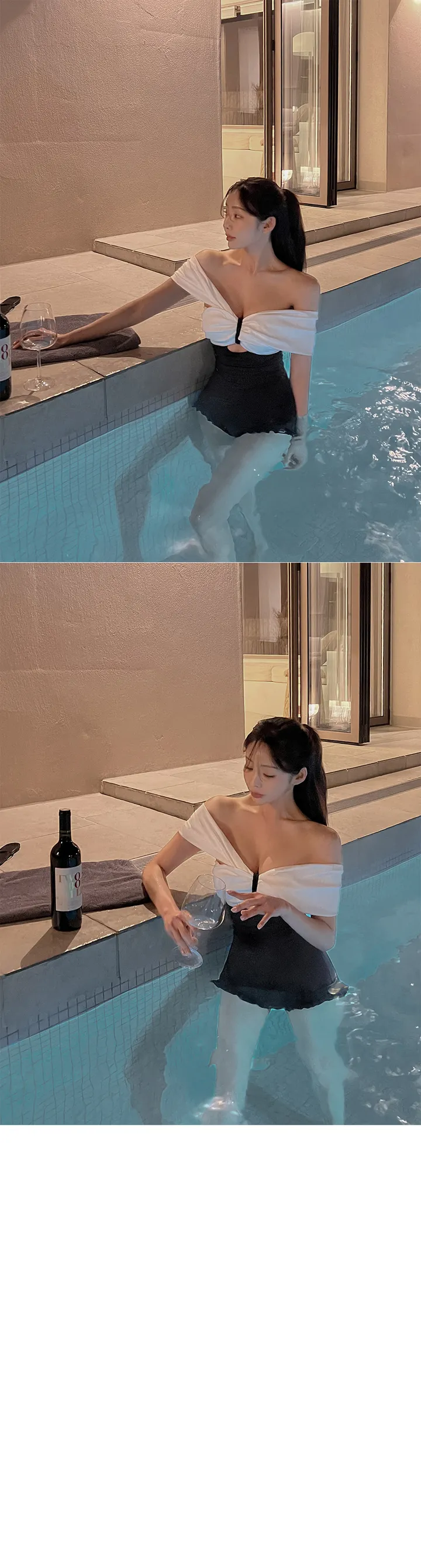 [몸매보정] 트리앙 리본 모노키니 상세 이미지 4