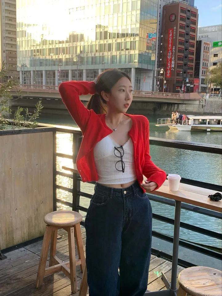[캐시미어🧶여리핏] 메리 라운드 캐시미어 울 니트 가디건 봄 여름 가을 겨울 개강룩 레드 상세 이미지 14