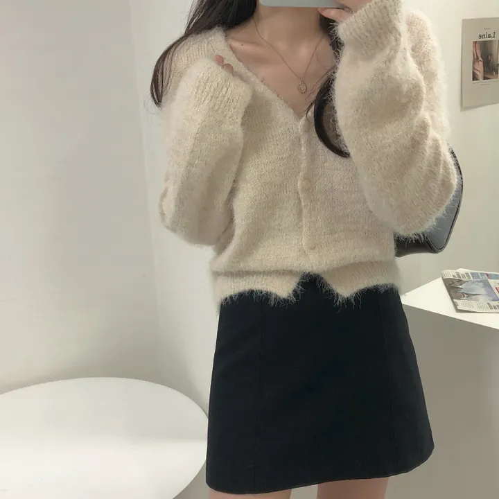 [여리핏/7color] 포근 솔잎 니트 가디건 상세 이미지 23