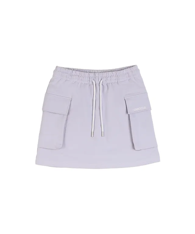 엔타르티카 카고 미니 팬츠 스커트 퍼플