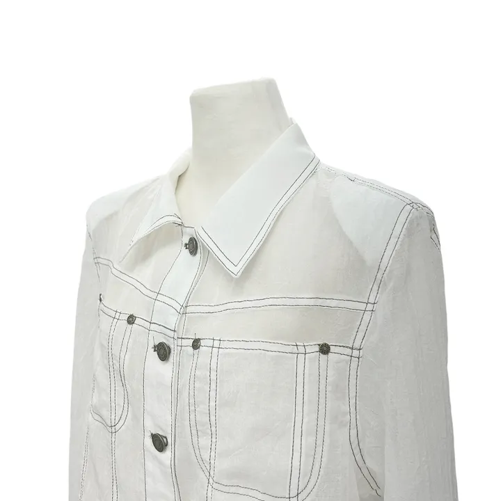 (1300장돌파,마지막오더) summer stitch jacket ; 2color 여름자켓, 시스루자켓, 어깨패드자켓,썸머자켓 상세 이미지 33