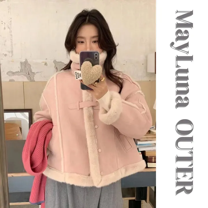 [3000장돌파🔥당일배송]98%고객만족 캔디 하이넥 폭닥 스웨이드 무스탕 점퍼 자켓 3color 상세 이미지 4