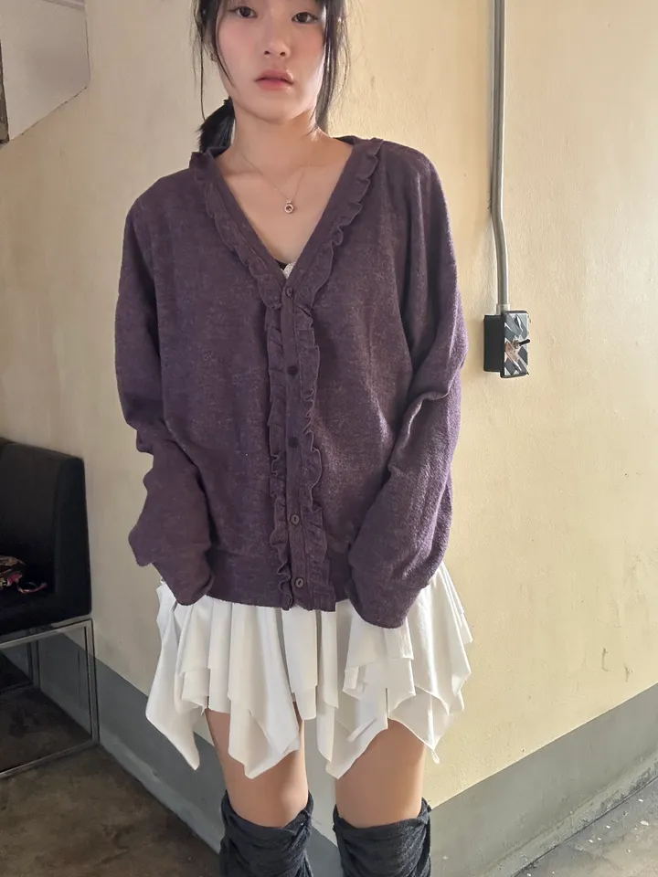 *추천* 빈티지 프릴 가디건 3color 상세 이미지 13