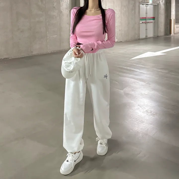 [8color/MADE] 하이퀄리티 웨하스 탄탄 와이드 조거팬츠 봄트레이닝 상세 이미지 10
