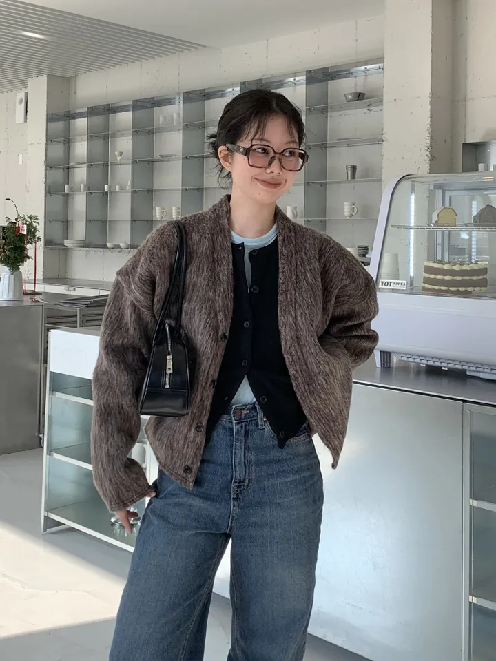 basic round cardigan (5color) 상세 이미지 39