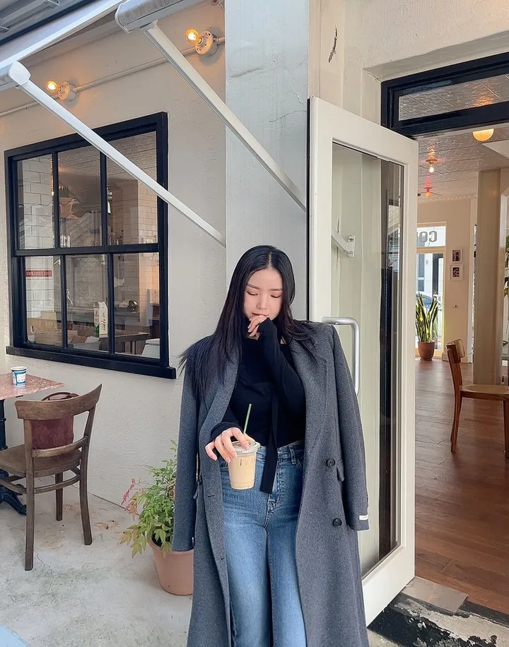 (퀄팅패딩내피안감/탈부착가능) 고급스러운 텍스처 더블 버튼 테인 핸드메이드 울 롱 코트 상세 이미지 27