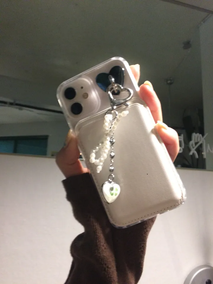 🍀2025 LUCKY drop heartchain clover phonecase 드롭하트체인 클로버 행운 폰케이스 상세 이미지 23