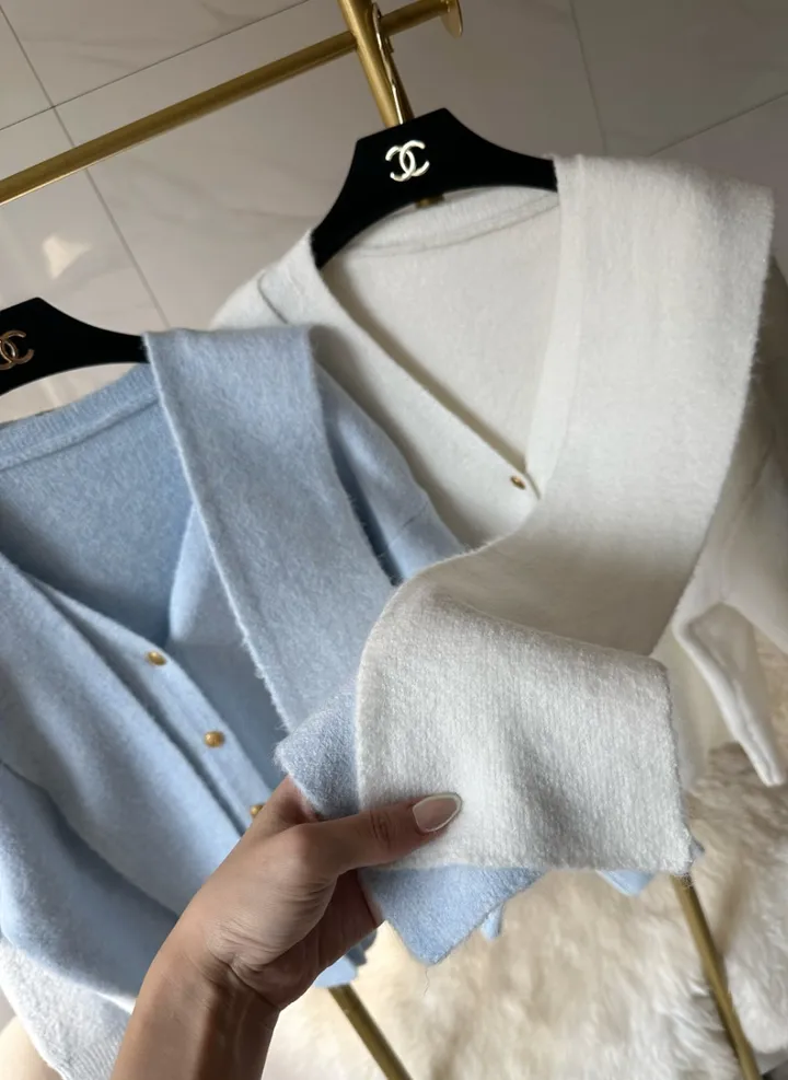 [ 숄니트 + 가디건 SET ] 파스텔 모헤어 루즈핏 가디건 (4color) / 모찌소재 폭닥폭닥소재감 / 가을가디건 / 루즈핏가디건 / 여리한색감 / 사장강츄!!! 상세 이미지 2