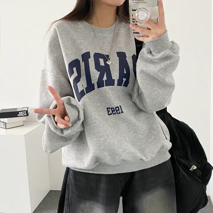 ⭐ 봄버전! [데일리!/묶음할인] 오버핏 파리스 빅레터링 맨투맨 3color 상세 이미지 21