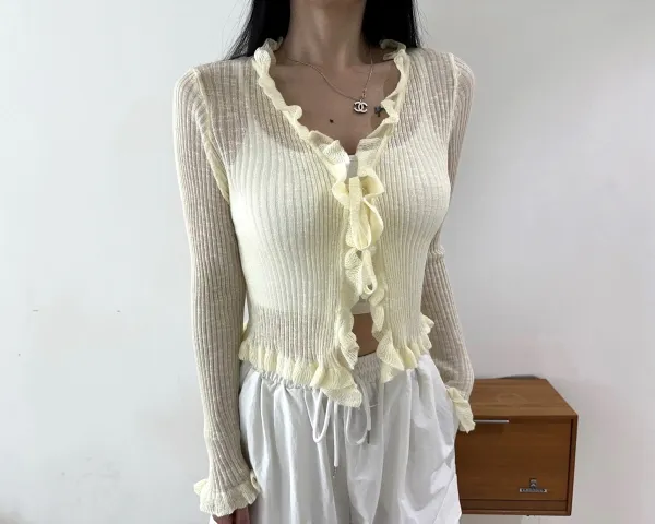 썸머 프릴 가디건 6COLOR 상세 이미지 24