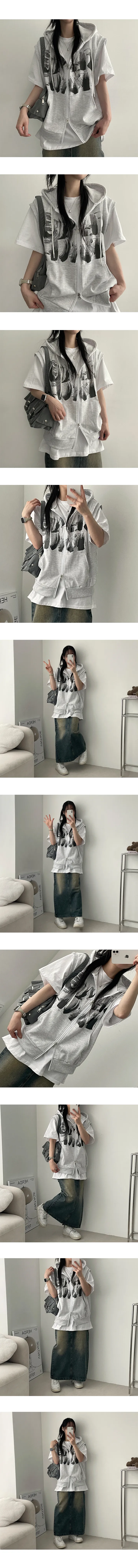 누적5천장!🖤후기보장 [봄신상!] 도버 투웨이 후드조끼집업 (4color) 상세 이미지 4