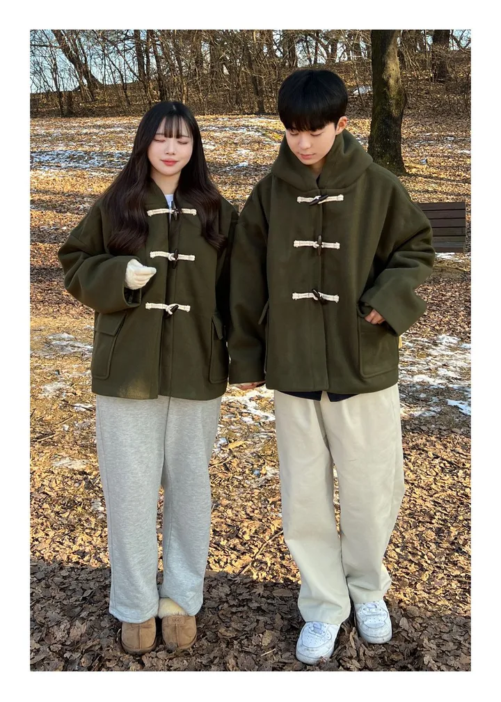 [최저가/숏&롱] 떡볶이 후드 겨울 가을 코트 고퀄리티 남녀공용 아우터 자켓 오버핏 빅사이즈 커플룩 시밀러룩 상세 이미지 43