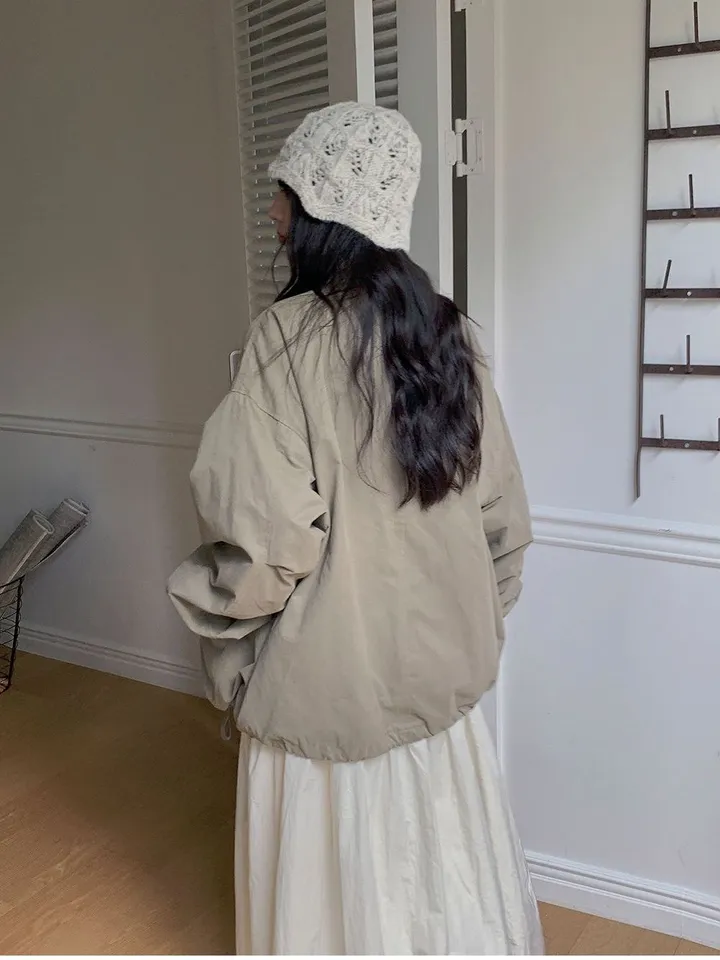 비스킷 피치 오버핏 야상 자켓 상세 이미지 14
