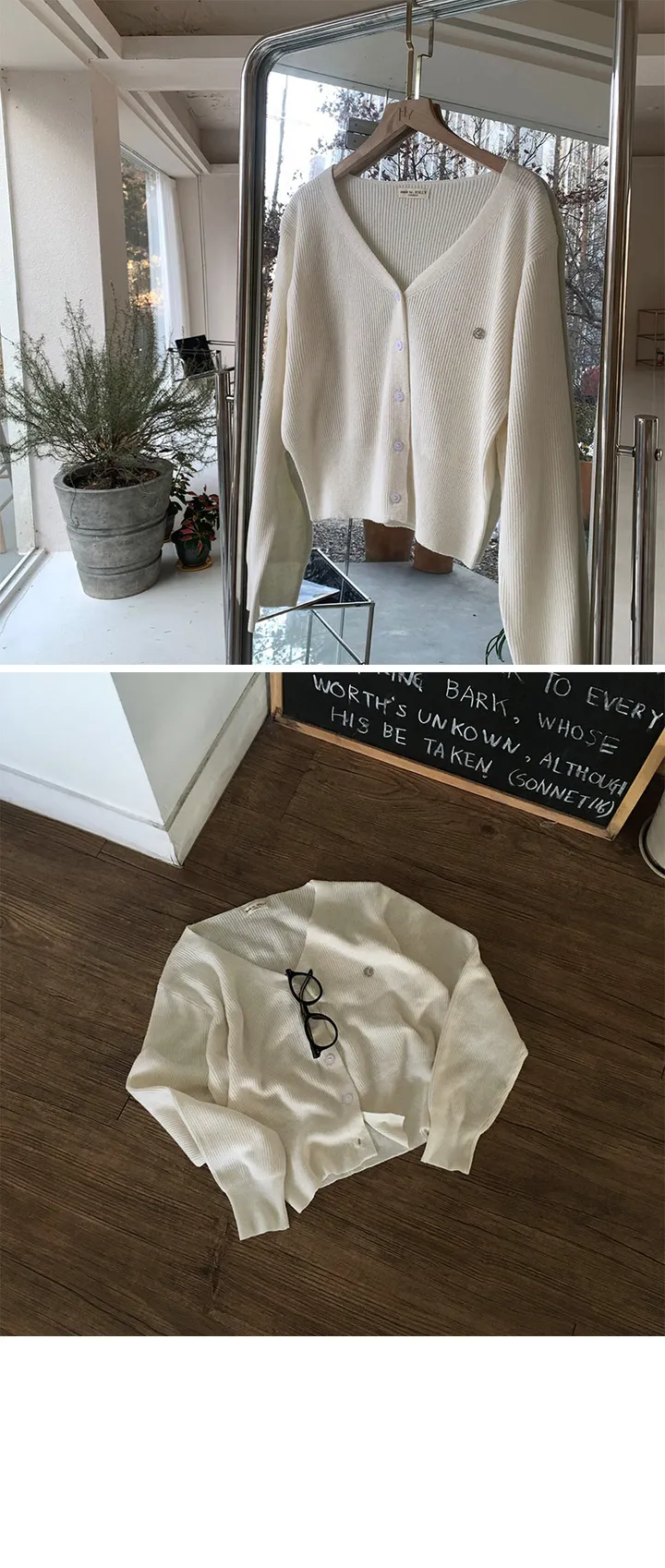 [made/기본필수!/잘록핏] 델리 브이넥 잘록 가디건 봄가디건 하객룩 봄신상 상세 이미지 11