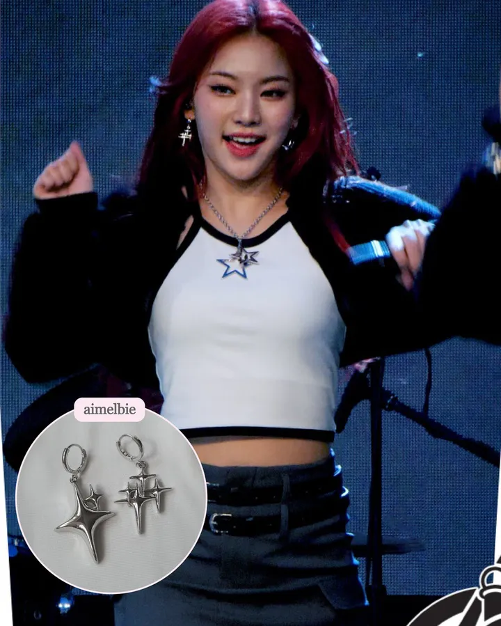 [에스파 카리나 착용/Y2K] Sparkle Sparkle 원터치 귀걸이 상세 이미지 16