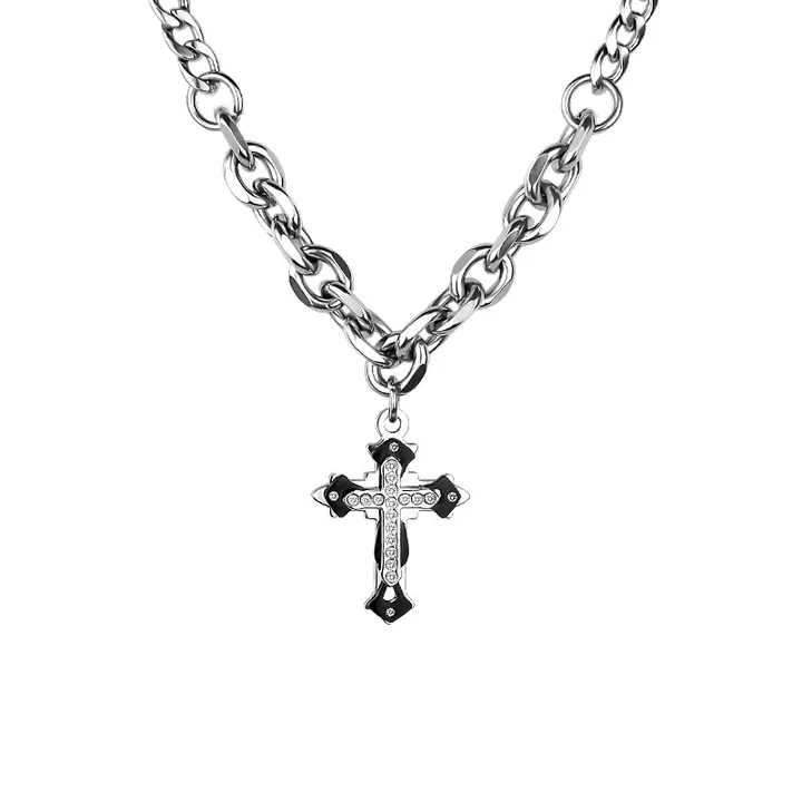 [5/13 입고 변색없는 써지컬, 볼드&유니크]  cross necklace [빅 십자가 목걸이] 상세 이미지 34