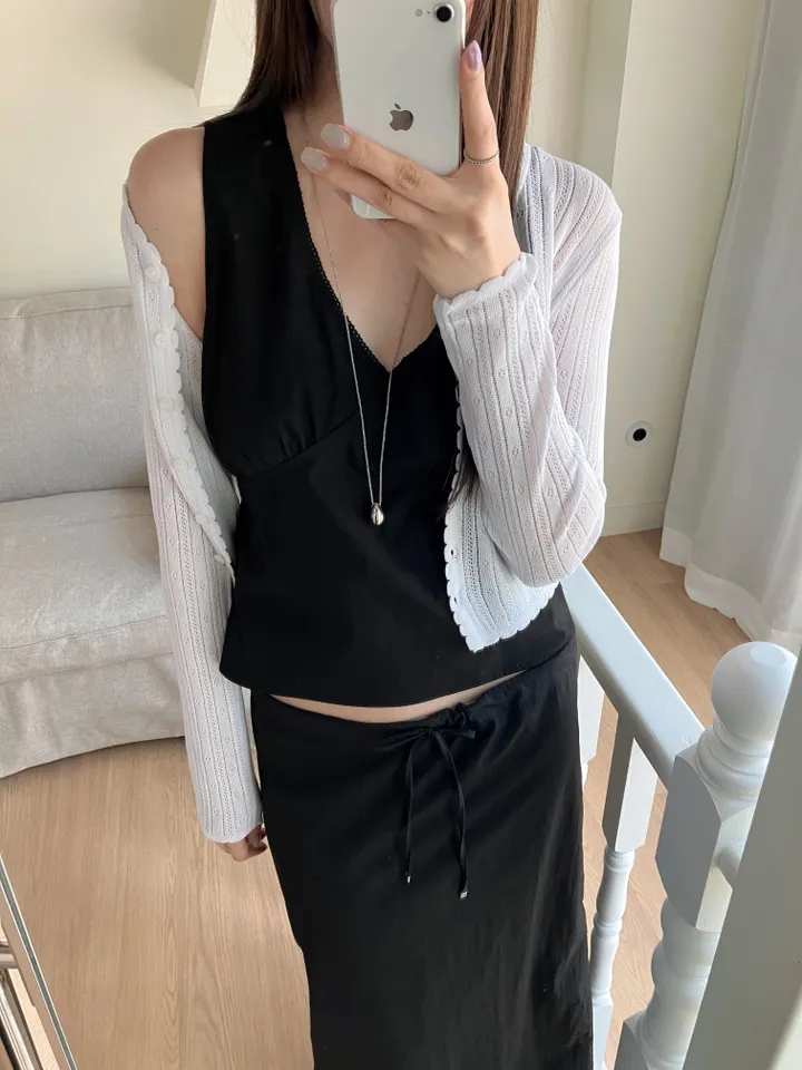 [썸머/데일리]웨이브 펀칭 썸머 가디건(4컬러) 상세 이미지 41