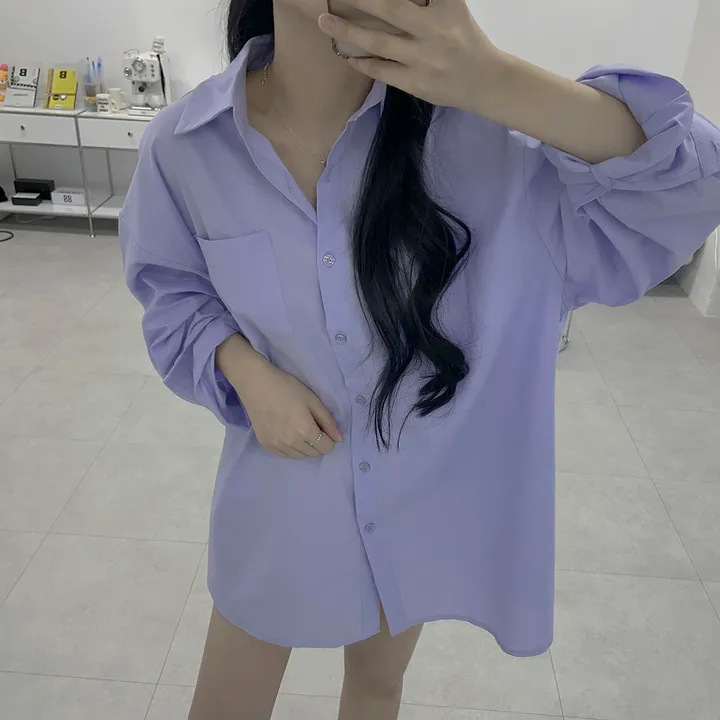 [❤주문폭주❤/빅사이즈] 남친셔츠 오버핏 롱 남방 6colors 상세 이미지 33