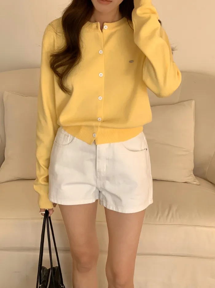 그니아❤️ 무지 베이직 데일리 라운드넥 가디건 6color 상세 이미지 28