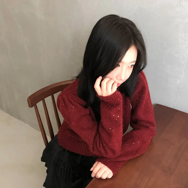 [모델극찬!/부드러워요] 쿠앤크 소프트 퍼프 니트 가디건 - cd 상세 이미지 6
