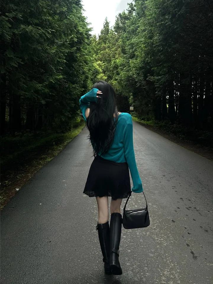 드레스 모델 착용 이미지-S1L51