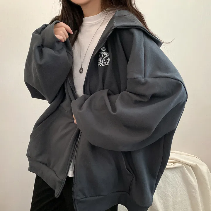 봄신상![넉넉/오버핏] 그래픽 뒷프린팅 레터링 오버 후드집업 4color 상세 이미지 20