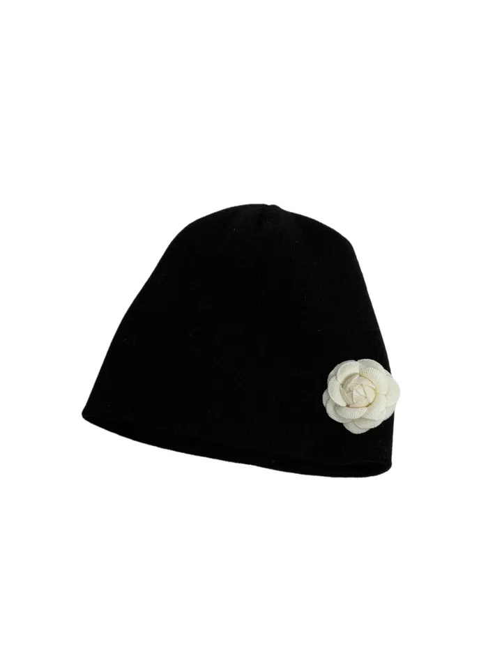 🖤 FLOWER B&W BEANIE 플라워 비니 (2 colors) 상세 이미지 27