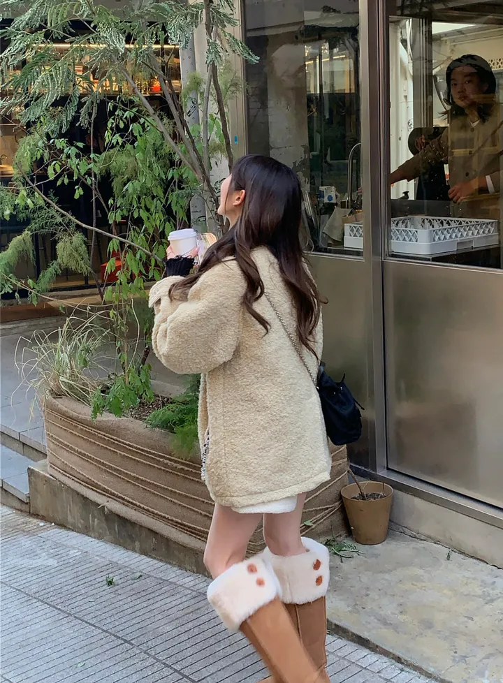 [울 70%] 퐁퐁부클울하프코트 상세 이미지 74