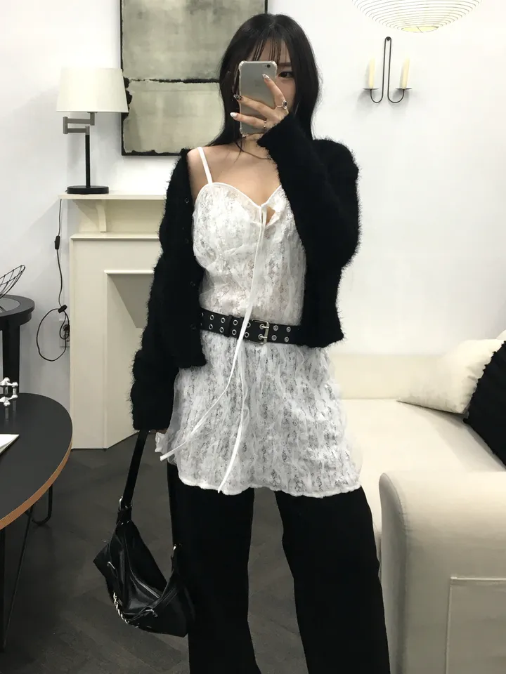 [최저가 할인중%🌼]스노우 퍼 가디건 3color 상세 이미지 41