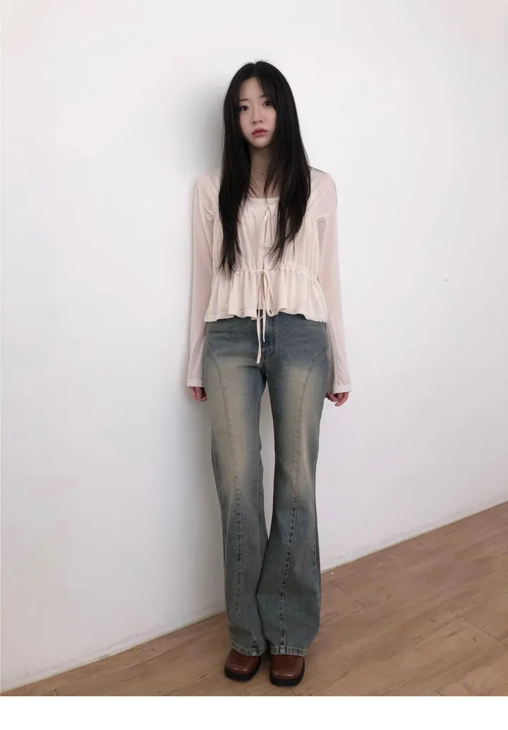 shirring cardigan (2color) / 셔링 가디건 상세 이미지 4