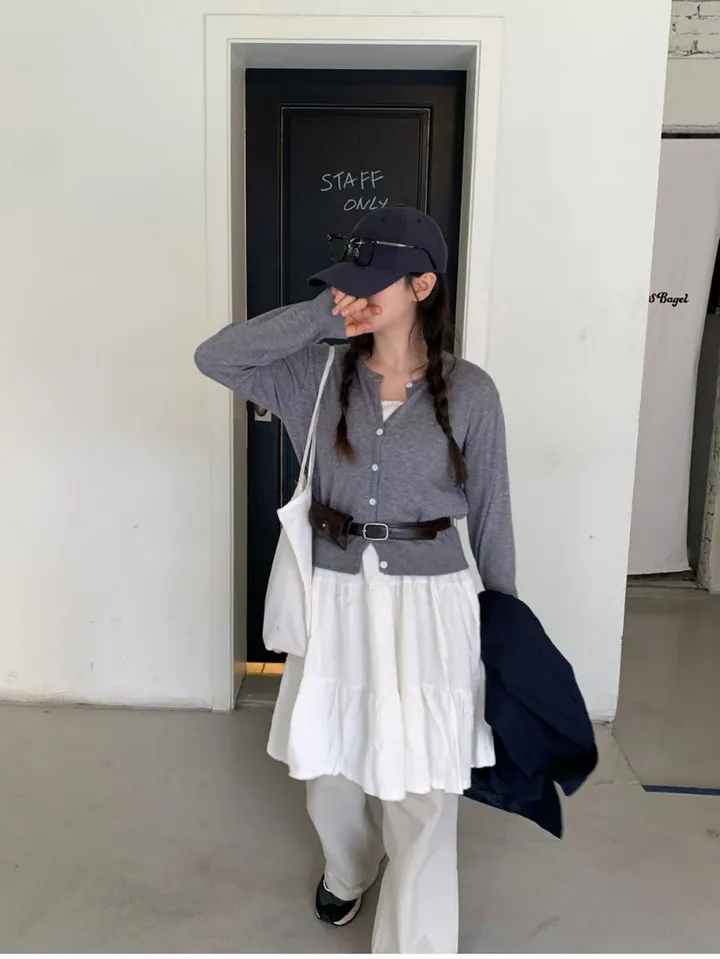 [주문폭주!][봄신상/데일리템/최저가] 아렌 베이직 라운드 가디건 (10color) 상세 이미지 75