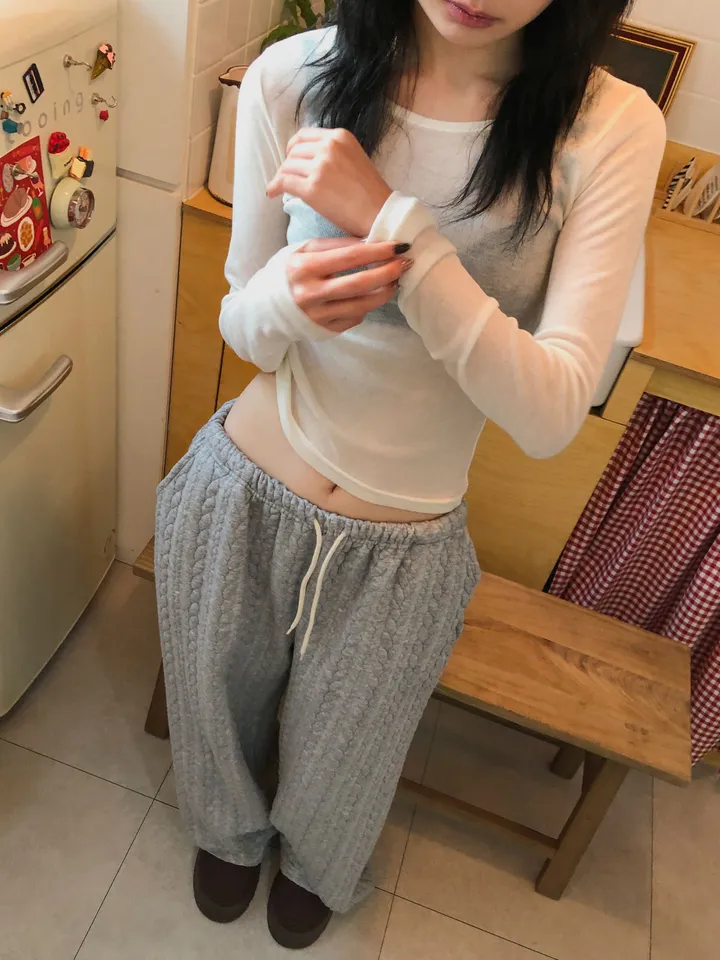 콘차 레이어드 시스루 티셔츠 상세 이미지 4
