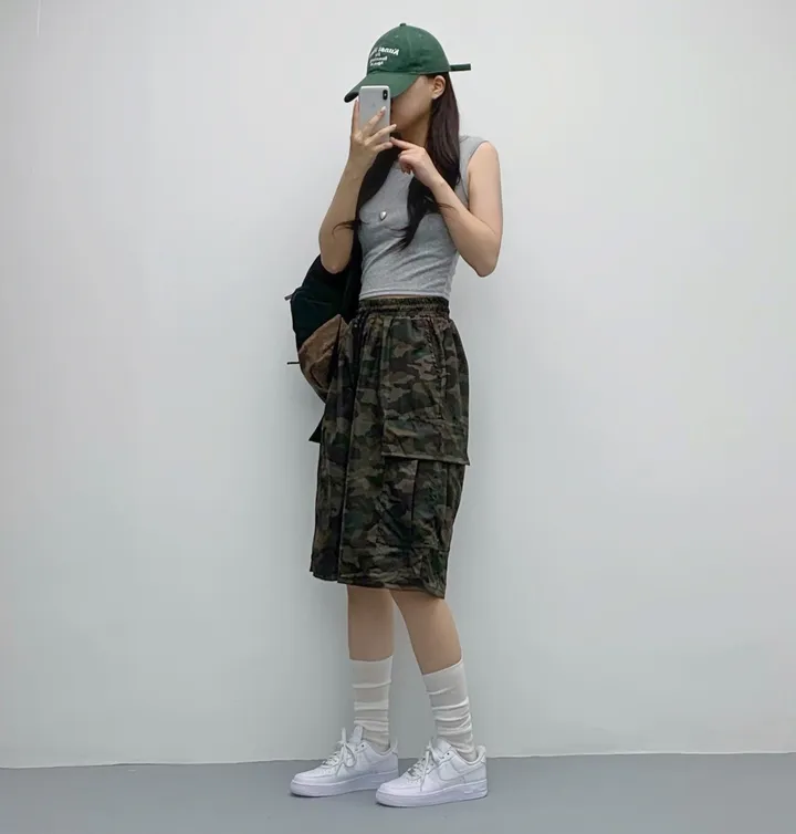 [카모버뮤다!/카고밴딩/5부기장] 카고 밴딩 하이웨스트 5부 버뮤다 숏팬츠 여름반바지 여름팬츠 상세 이미지 19
