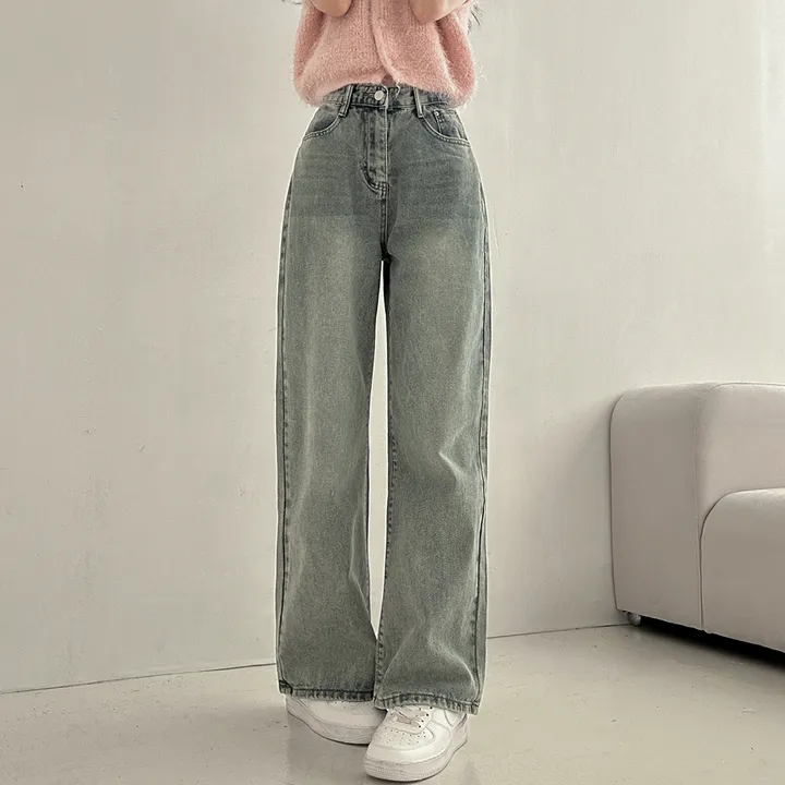 [3단기장/S-2XL/인생데님👖] 로킷 데님 와이드핏 롱 워싱 데님 팬츠 6colors 상세 이미지 10