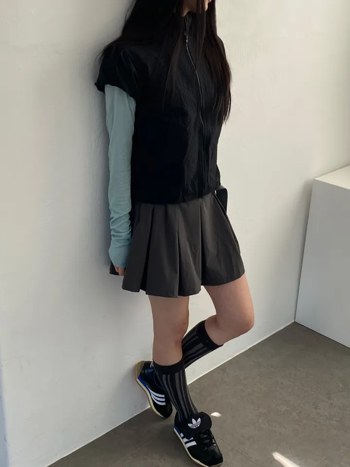 3일만할인[자체제작🍑국내고퀄/러블리룩📸] 시어서커 퍼프 셔링 반목 바람막이 상세 이미지 25