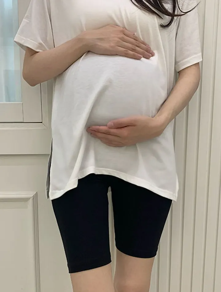 임부복 레이온스판 5부 레깅스 상세 이미지 2