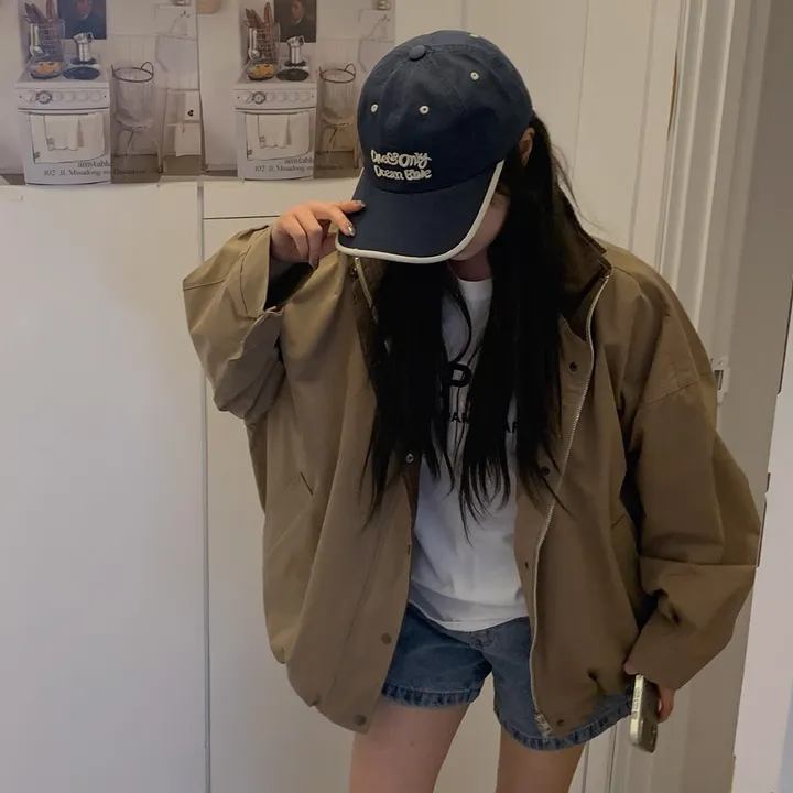 [봄야상💌] 마린 남녀공용 오버핏 배색 워크 야상 자켓 - Jk 상세 이미지 30