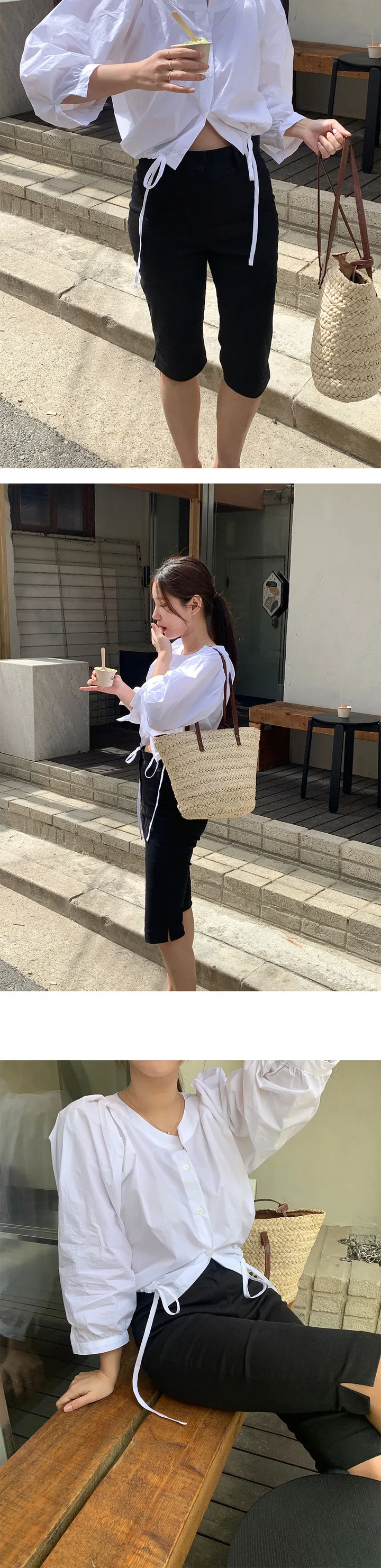 [군살쏙~!]바이커팬츠 스판 5부 반바지 상세 이미지 10