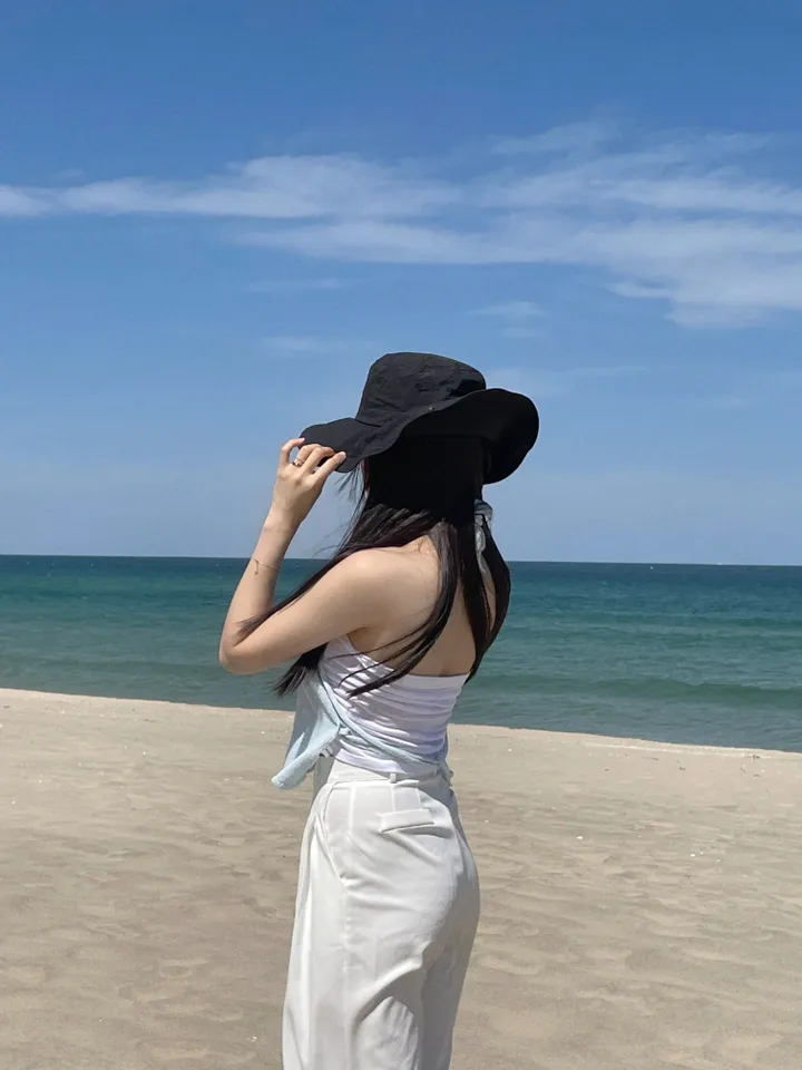 여성 사이즈 조절 와이드 벙거지 스트링 사파리 모자(2colors) 상세 이미지 4