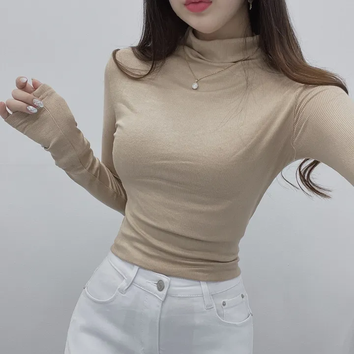 *여신미폭발*[고급글램핏/모델강추!]청담 며느리 반목 폴라 긴팔 티셔츠 상세 이미지 19